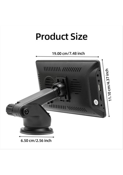 Taşınabilir Kablosuz Carplay &amp Android Otomatik Ekran Gösterge Montajı 7 Inç Dokunmatik Ekran Araba Stereo Bluetooth Fm Araba Radyosu (Yurt Dışından) indirimleri