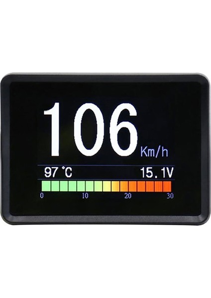 Obd Yerleşik Otomobil Kafası Hud Dijital Hız Göstergesi Gezisi Ekran Hızlı Yakıt Tüketimi Sıcaklığı Gösterge Alarmı (Yurt Dışından)