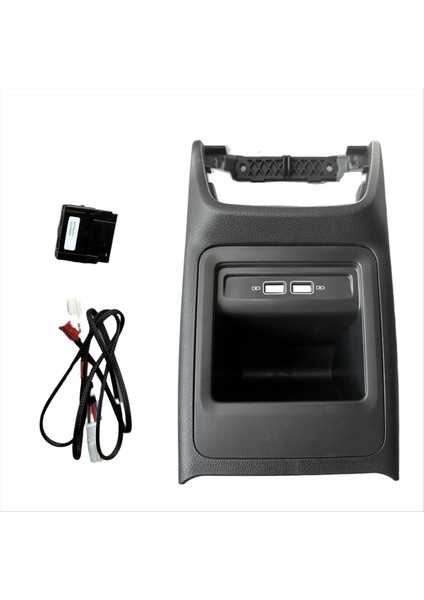 Araba Arka Hava Delikleri Çıkış Konnektör Kiti Skoda Octavia 2013-2022 Için Yükseltilmiş USB 5ED857289 ile Uyarlanabilir (Yurt Dışından)