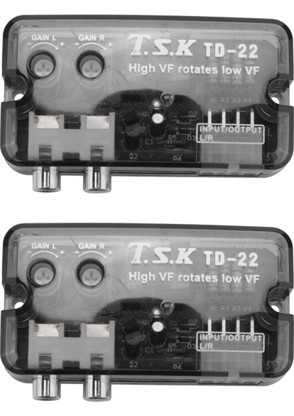 2x Araç Ses Yüksek Ila Düşük Çizgi Çıkış Dönüştürücü (Yurt Dışından)