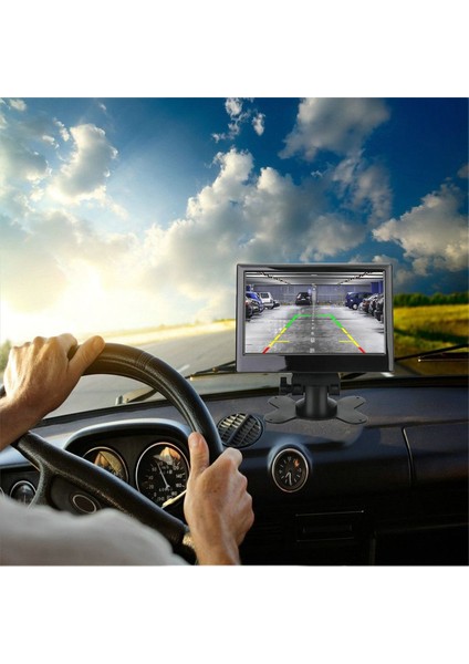 12V-24V 7 Inç Tft LCD Renk Hd Monitör Plaka Kameralı Cctv Ters Arka Görünüm Araç Aksesuarları (Yurt Dışından)