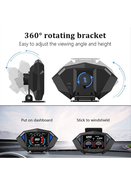 P1 Araba Kafaları Ekran Obd2 Gps Otomatik Gemide Bilgisayar Güvenliği Alarm Su Temp Yakıt Tüketimi Hud Incinometre (Yurt Dışından) modelleri