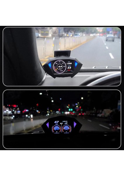 P1 Araba Kafaları Ekran Obd2 Gps Otomatik Gemide Bilgisayar Güvenliği Alarm Su Temp Yakıt Tüketimi Hud Incinometre (Yurt Dışından) indirimleri