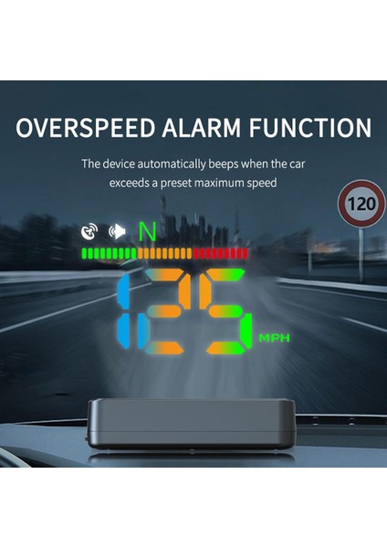 Arabalar Araba Hud H4 Gps Hız Göstergesi Ilk Renkli Büyük Yazı Tipi Dijital Hızölçer Gps Için (Yurt Dışından) modelleri