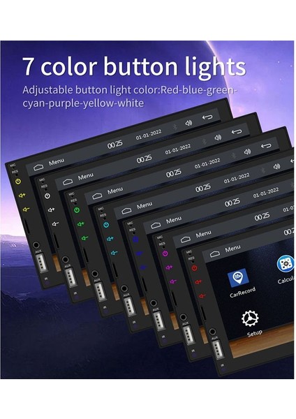 7inch Araba Dokunmatik Ekran Kablolu Carplay Android Otomatik Araba Taşınabilir Radyo Bluetooth Mp5 Fm Alıcı Ses Ana Bilgisayar (Yurt Dışından) fırsatları