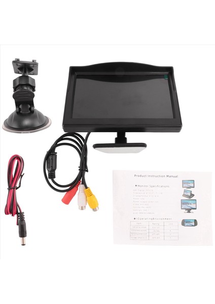 2pcs 5 Inç 800X480 Tft LCD Hd Ekran Monitörü Araba Yedekleme Kamerası/arka Görünüm/dvd Için Çift Montaj Braketi ile (Yurt Dışından) fırsatları