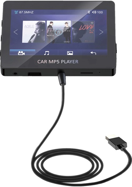 Araba Mp5 Oyuncu Bluetooth 5 0 Fm Verici Desteği Tf U Disk Müzik Oyuncu Araba Oyuncu Araçları Arabalar Için M6 (Yurt Dışından)