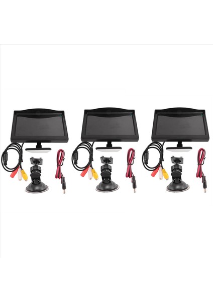 3 Set 5 Inç 800X480 Tft LCD Hd Ekran Monitörü Araba Yedekleme Kamerası/arka Görünüm/dvd Için Çift Montaj Braketi ile (Yurt Dışından) modelleri