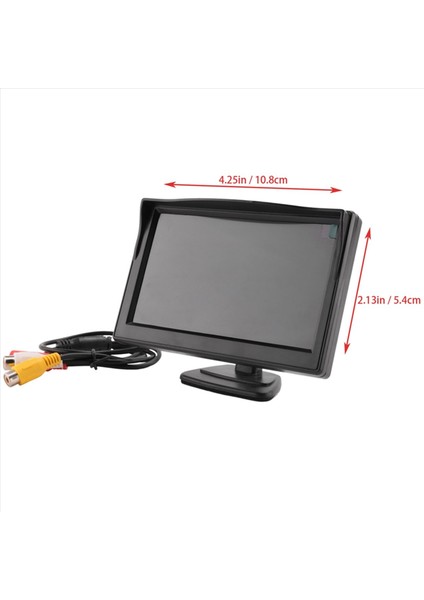 3 Set 5 Inç 800X480 Tft LCD Hd Ekran Monitörü Araba Yedekleme Kamerası/arka Görünüm/dvd Için Çift Montaj Braketi ile (Yurt Dışından) fırsatları