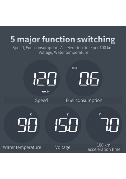 Araba Hızı Ekran Başlangıç Ekran Gezinme Gps Kafası Tüm Araçlar Için Dijital Saat Yön Ekranı (Yurt Dışından) fiyatları