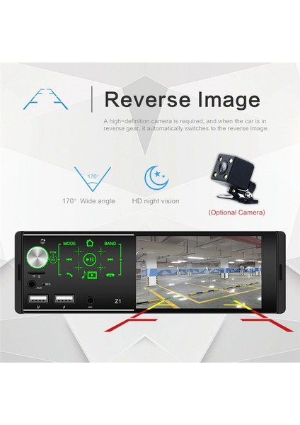 Z1 Çift USB Dokunmatik Ekran Mp5 Oyuncu Radyosu All-In-One Araba Ses Radyosu (Yurt Dışından) fırsatları