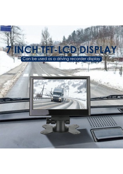 12V-24V 7 Inç Tft LCD Renk Hd Monitör 12LED Hafif Kameralı Araba Cctv Ters Arka Görünüm Araç Accessorie (Yurt Dışından) fırsatları