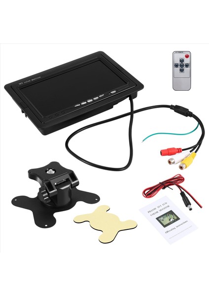 Mini Tv 7 Inç Hd Monitör 800X480 Taşınabilir Araba LCD Dvd/cmmb&#39 De Yolcu Otomobil Kamyonları Için Iki Giriş (Yurt Dışından)