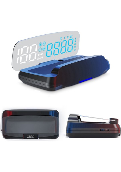 C7B Obd2 Car Hud Başlık Ekran Arabası Akıllı Gösterge Ekran Arayüz Yağı Basınç Hava-Yakıt Oranı LCD Kafalar Yukarı (Yurt Dışından) fiyatları