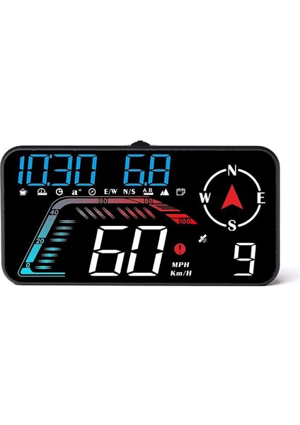 G12 Hud Başlık Ekranı Gps Otomobil Ekranı Hızlı Alarm Sürüş Hızı Evrensel Gösterildiği Gibi (Yurt Dışından)