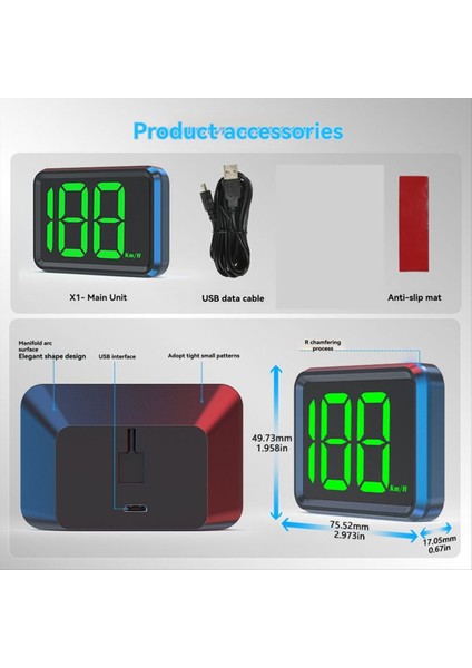 Araba Gps Hud Kapsamı Diğer Üniversal Dıgıce Hedece Projektör Km/h Büyük Yazı Teden Hedece Önceyen Auto (Yurt Dışından) fırsatları