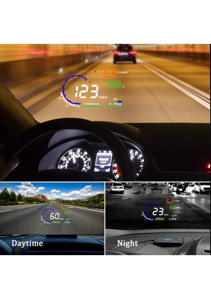 Ad 5 5inch Obd2 Hud Araş Kapsısı Görünüm Hıd Dijital Hedece Koşulu Hızlı Su Seçimi Ile Parça Rpm Alarm (Yurt Dışından) indirimleri