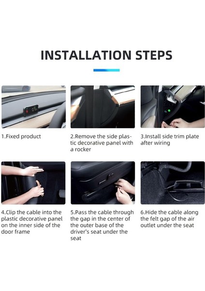 Araba Kafası Akıllı Ekran Hava Kodu Ölçer LCD Enstrüman Tesla Model 3 Y Için Hud Araç Aksesuarları (Yurt Dışından) modelleri