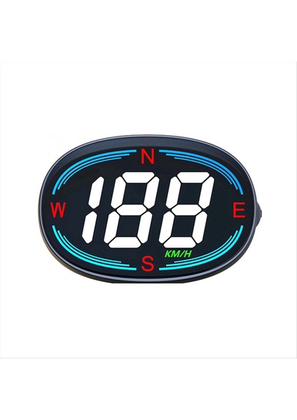 H2 Araba Dijital Hız Gösterimi Gps Hud Tüm Arabalar Için Ekran Kamyonları Motosiklet Km/h Hız Göstergesi Otomatik (Yurt Dışından)