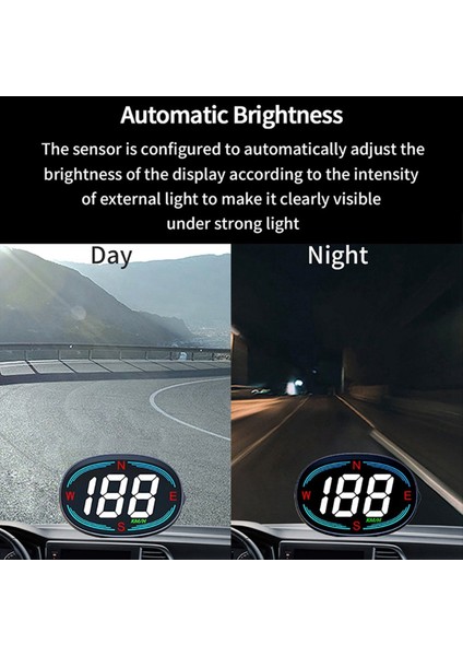 H2 Araba Dijital Hız Gösterimi Gps Hud Tüm Arabalar Için Ekran Kamyonları Motosiklet Km/h Hız Göstergesi Otomatik (Yurt Dışından) fırsatları