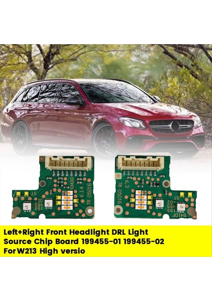 1paır Ön Far Drl Işık Kaynak Çip Kurulu 199455-01 199455-02 Mercedes-Benz W213 Gündüz Çalışma Işık Kurulu (Yurt Dışından) fırsatları