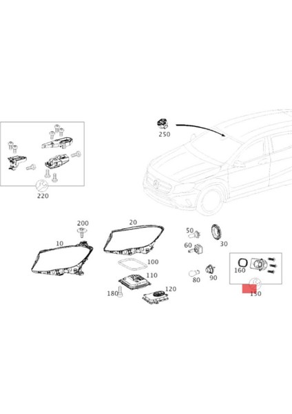 1pcs 1305715284 Drl Gündüz Çalışma Modülü Mercedes C S Sınıfı W205 W156 W217 A2059060601 LED Melek Gözleri (Yurt Dışından) fiyatları