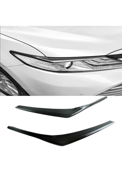 Toyota Için 18-21 Sekiz Nesil Camry Karbon Fiber Değiştirilmiş Lamba Kaşları Göz Kaşları Farlar Dekoratif Işıklar (Yurt Dışından) modelleri