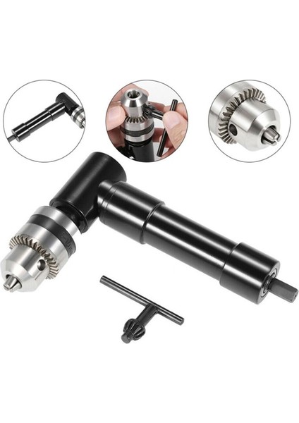 90 Derece Sağ Açılı Elektrikli Matkap Üç-Çeneli Chuck Corner Darbe Matkap Dik Açısı Dik Açısı Bükülme Adaptör Plastik (Yurt Dışından) indirimleri