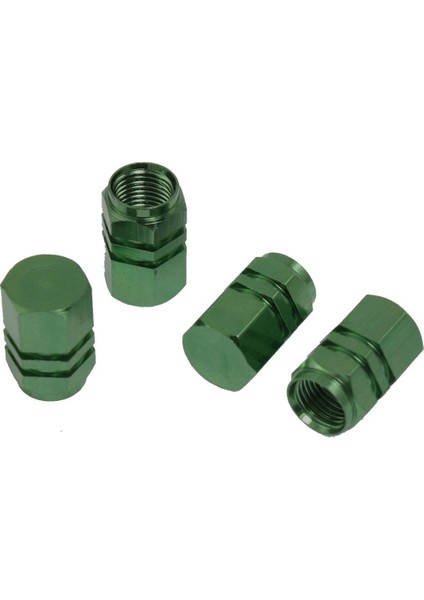 Araba Otomatik Altıgen Lastik Lastik Valf Sapları Kapaklar Kapak Yeşil 4 Pcs (Yurt Dışından) fiyatları