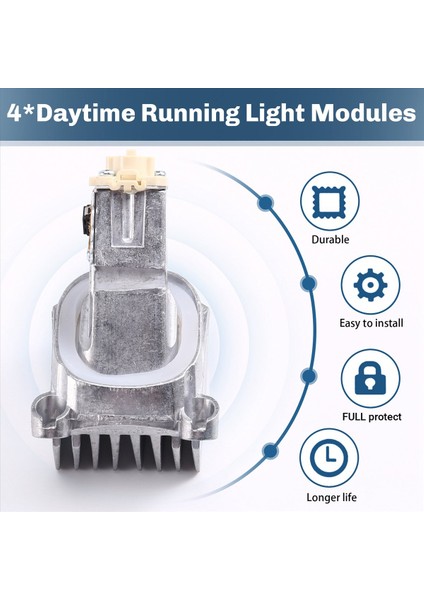 4pcs Angel Eye Drl Modülleri 63117343876 Bmw 5 Serisi F10 F11 Lcı 528I M5 535D 535I Gündüz Çalışan Işık Modülleri (Yurt Dışından) fırsatları