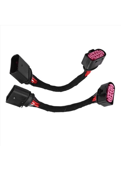 2pcs Xenon (14 Pin) Farlar Kablo Demeti Konnektör Fiş Adaptörü Audi Skoda Koltuğu 1j0 973 737 1j0 973 837 (Yurt Dışından) fiyatları