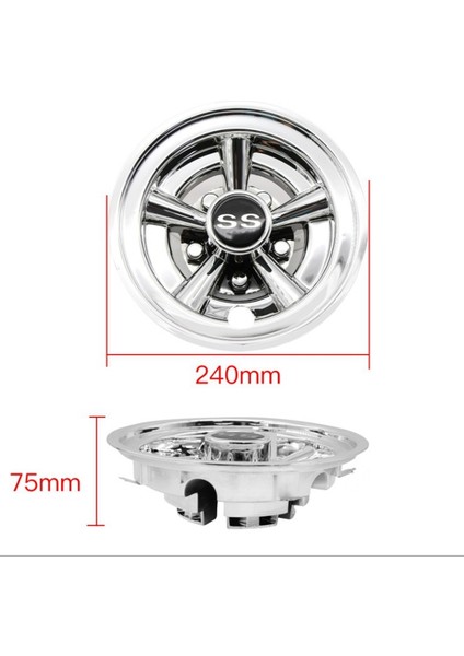 1pcs 8inch Ss Golf Arabası Tekerlek Kapakları 5 Konuşulmuş Tasarım Hub Kapağı Için Golf Arabaları Için Kulüp Arabası Ezgo Yamaha (Yurt Dışından) fırsatları