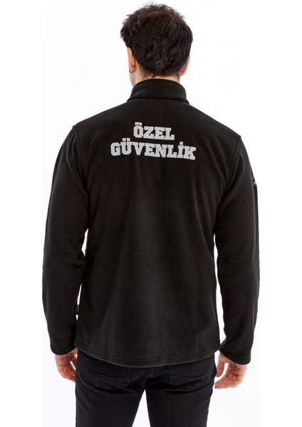 Erkek Özel Güvenlik Polar Ceket Tam Fermuarlı 3 Cepli Siyah fiyatları