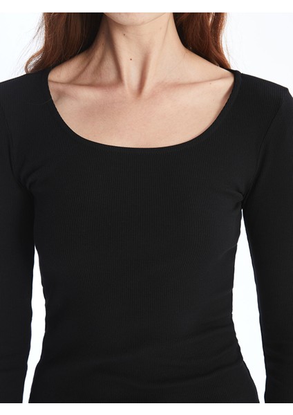 Yeni Sezon U Yaka Kadın Bodycon Elbise modelleri