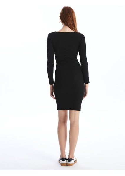 Yeni Sezon U Yaka Kadın Bodycon Elbise fırsatları