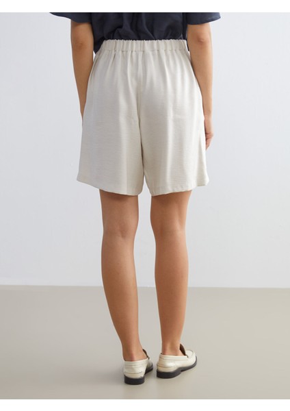 Yeni Sezon Beli Lastikli Kadın Pileli Şort fırsatları