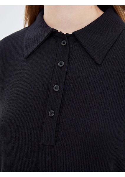 Yeni Sezon Gömlek Yaka Raşel Elbise modelleri