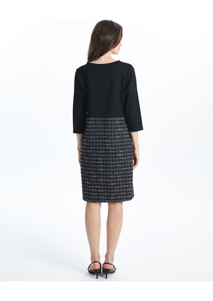 Yeni Sezon Bisiklet Yaka Ekose A Kesim Elbise fırsatları