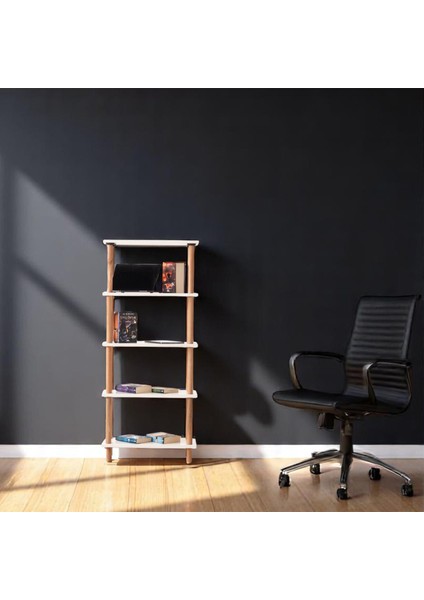 Pia 5 Raflı Kitaplık Çok Amaçlı Dolap fiyatları