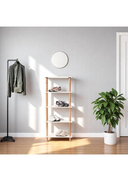 Pia 5 Raflı Kitaplık Çok Amaçlı Dolap indirimleri