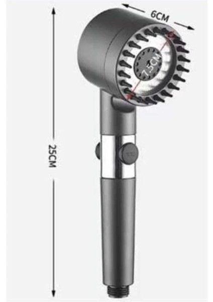 Yüksek Performanslı Masaj Etkili Su Tasarruflu Duş Başlığı Krom Kaplama Uzun Ömürlü indirimleri