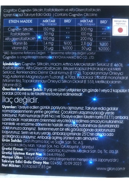 Cognıfox fiyatları