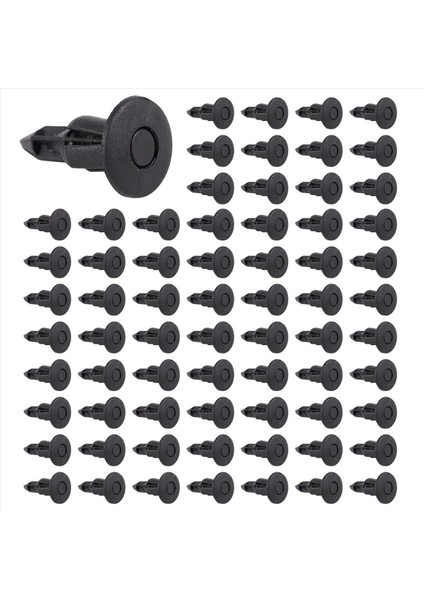 600PCS Araba Kalıplama Kapı Çamurluk 5mm Delik Plastik Perçinler Sabitleme (Yurt Dışından)