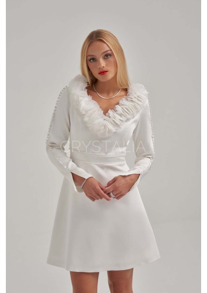 Çiçek Detaylı Kısa Elbise fiyatları