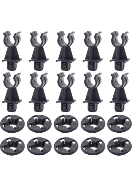 10 Nissan Qashqai Dualis Için Set Tutucu J10 Navara D40 Pathfinder R51 Bonnet Hood Destek Prod Rod Kelepçe Klip Tutucu (Yurt Dışından)