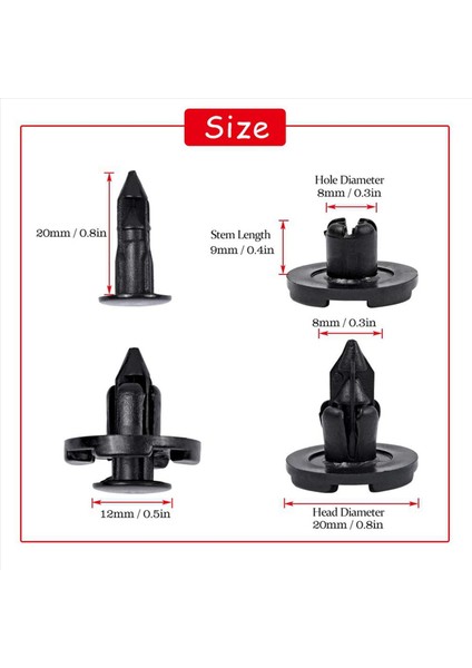 400PCS Push Tip Terleme Klipsleri Nissan Infiniti Trim Perçin Vücut Bağlantı Müdürü 01553-09321 (Yurt Dışından) modelleri