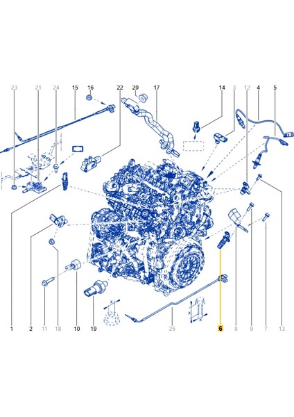 Manyetik Kaptör Krank Devir Sensörü Renault Talisman Dacia Duster 2 1.3 Tce H5H 237313661R Mais modelleri