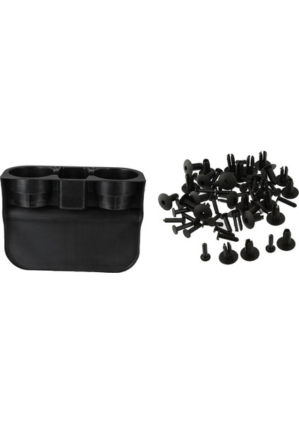 30 Adet Plastik Tampon Montaj Perçin Gövdesi Trim Klipsli Ön Bardak Içecek Tutucusu (Yurt Dışından)