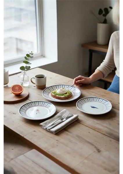 Porselen Birdy 6'lı Pasta Takımı fiyatları