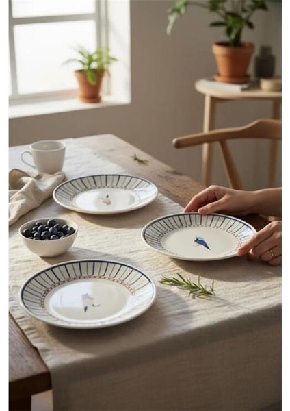 Porselen Birdy 6'lı Pasta Takımı fırsatları